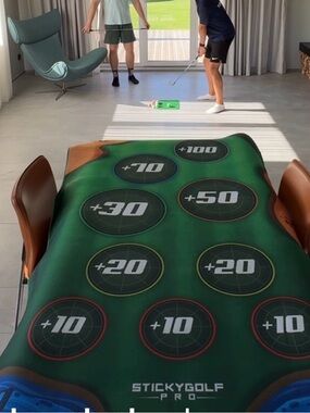 STICKYGOLF Pro Indoor Putting Mat - Green Score Target